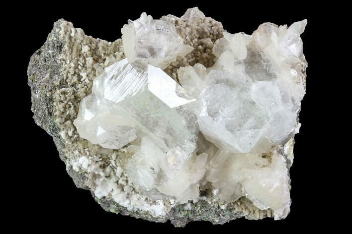 Zoned Apophyllite Crystals With Stilbite - India #92242